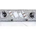 Wit Carrara marmer en hout gemaakt in Italië Design snijplank - Evea Viadurini