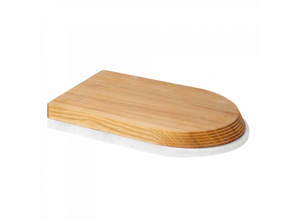 Snijplank en keukenaccessoires in marmer, hout en staal Luxe design - Icaro Viadurini