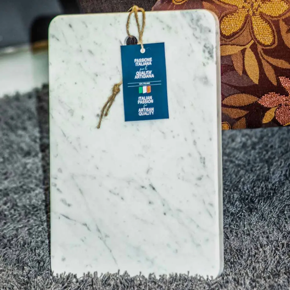 Snijplank in Carrarra wit marmer van Made in Italy Design - Masha Viadurini