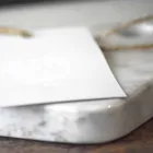 Snijplank in Carrarra wit marmer van Made in Italy Design - Masha Viadurini