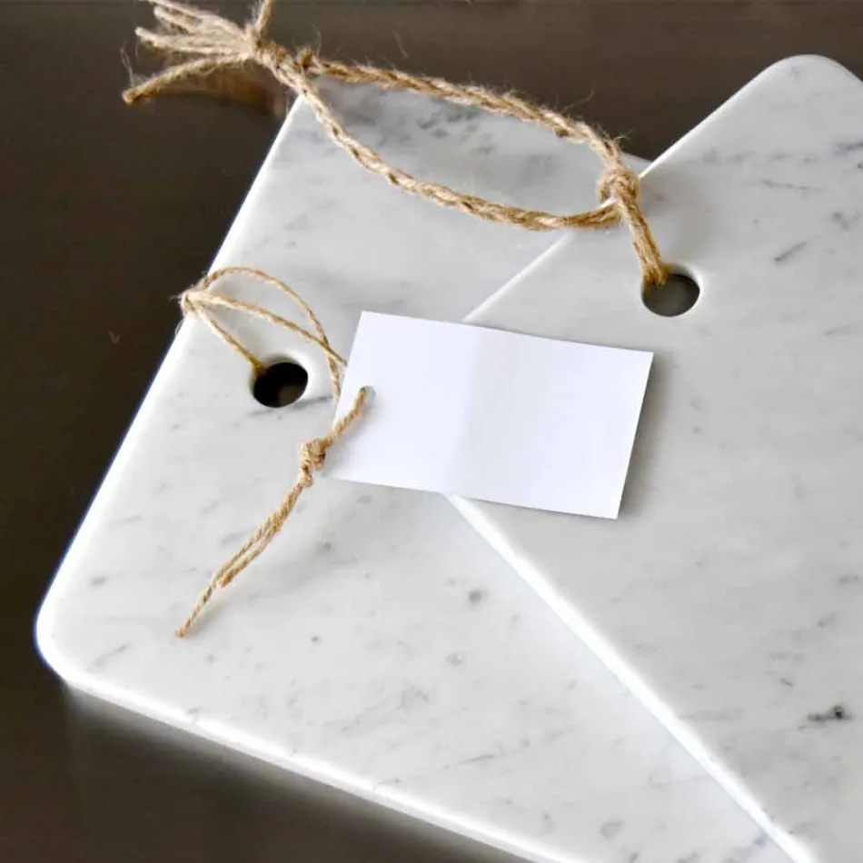 Snijplank in Carrarra wit marmer van Made in Italy Design - Masha Viadurini