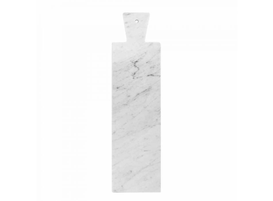 Moderne snijplank in wit Carrara-marmer gemaakt in Italië - Biblon Viadurini