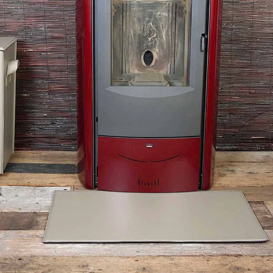 Leren mat voor open haard / kachel Cleo Made in Italy Viadurini