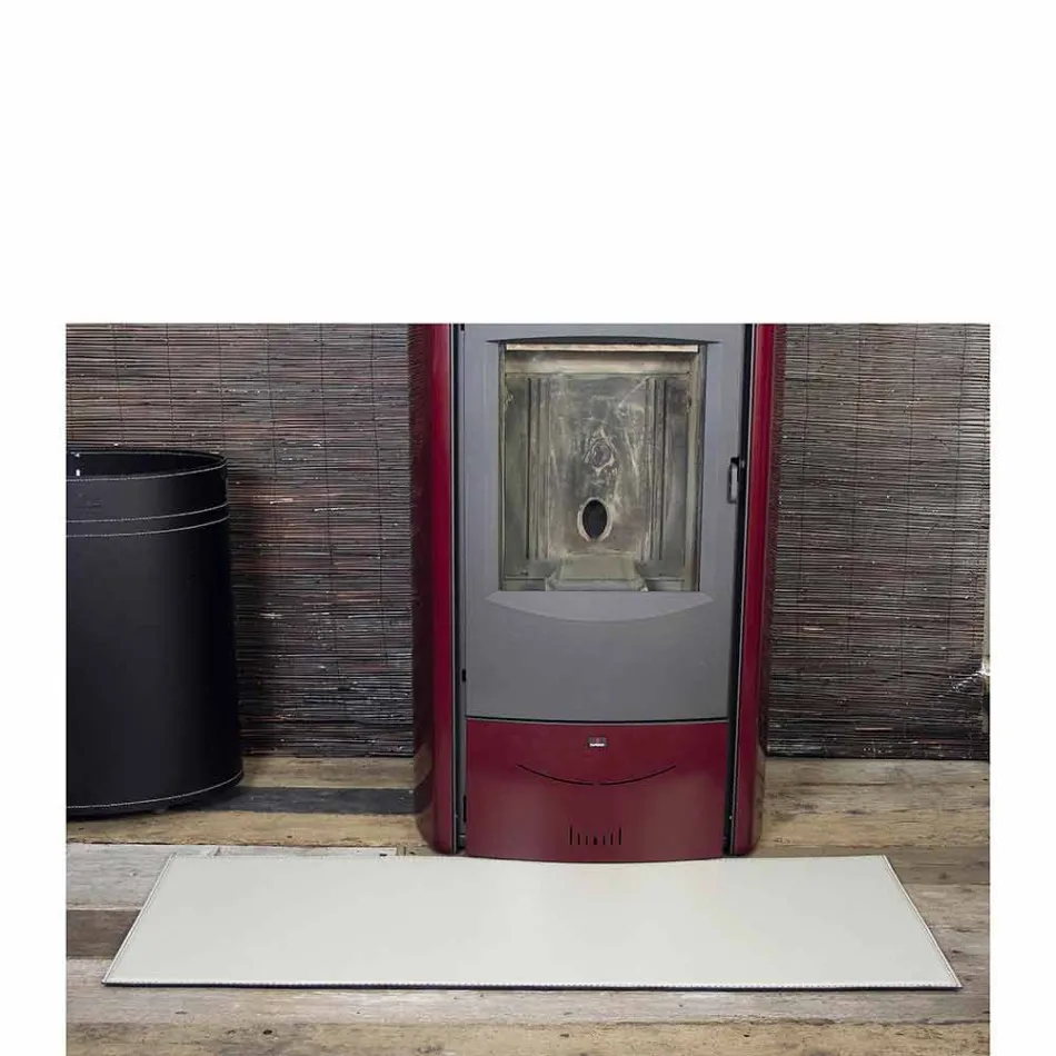 Rio lederen open haard / kachelmat gemaakt in Italië Viadurini