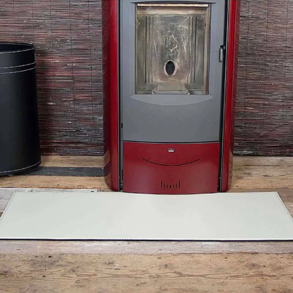 Rio lederen open haard / kachelmat gemaakt in Italië Viadurini