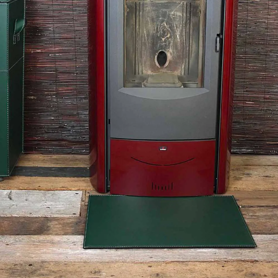 Leren mat voor open haard / kachel Virgilio Made in Italy Viadurini