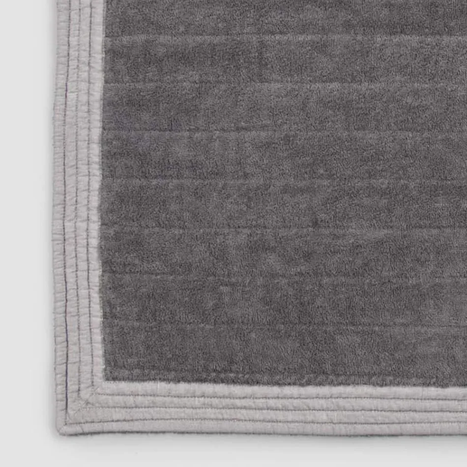 Rechthoekig badkamertapijt in gekleurd spons shabby chic design - Ginova Viadurini