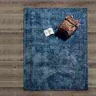 Woonkamertapijt van katoen, viscose en wol Geproduceerd op een handmatig weefgetouw - Melita Viadurini