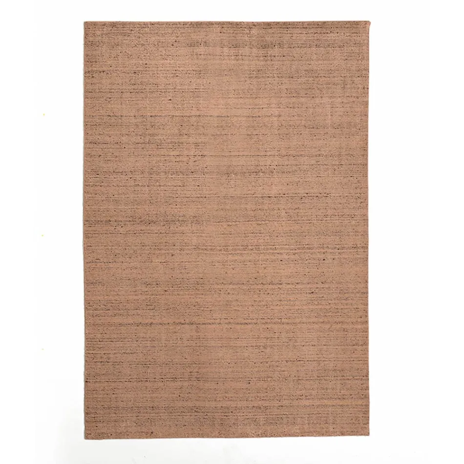 Woonkamertapijt geproduceerd op een handmatig weefgetouw in viscose, wol en katoen - Cristel Viadurini