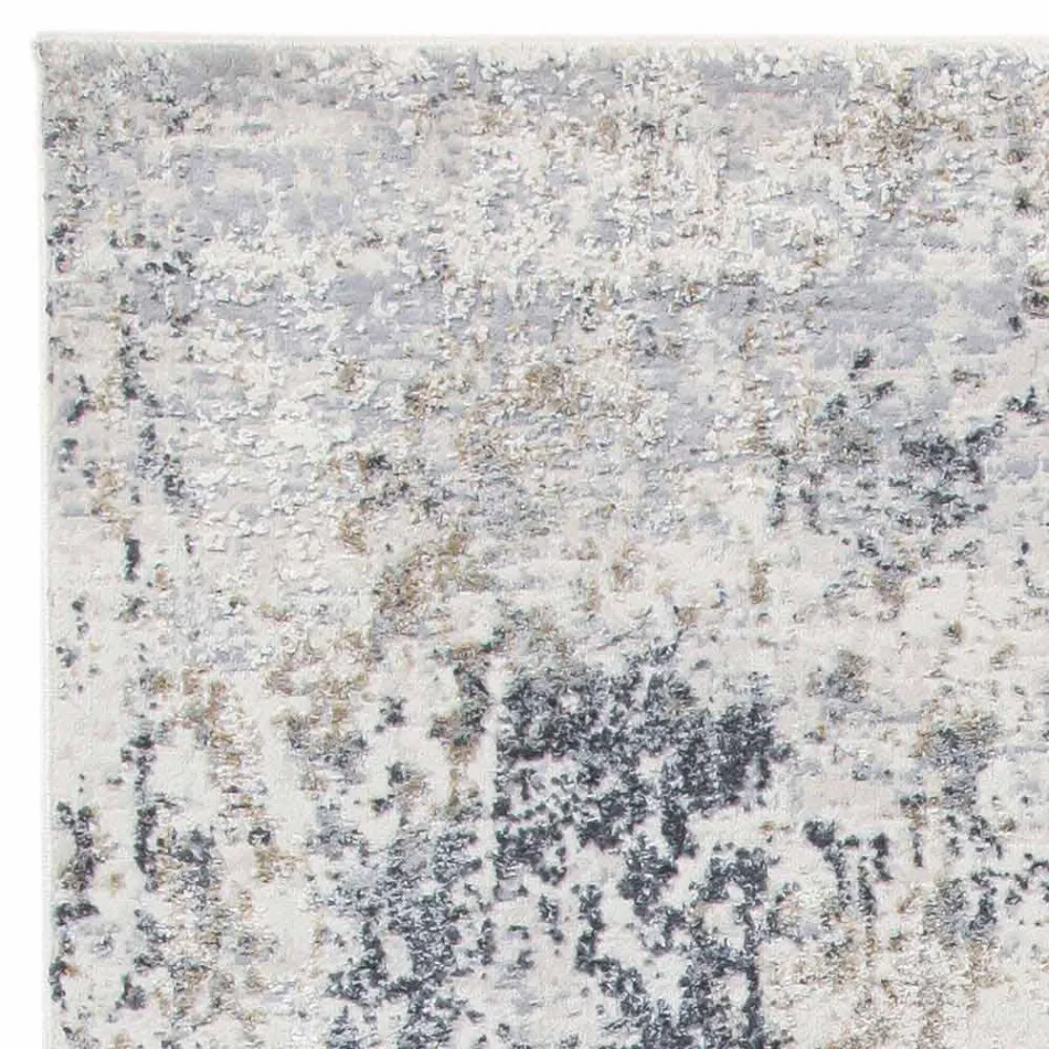 Design vloerkleed met beige design in polyester en viscose - Occitanië Viadurini