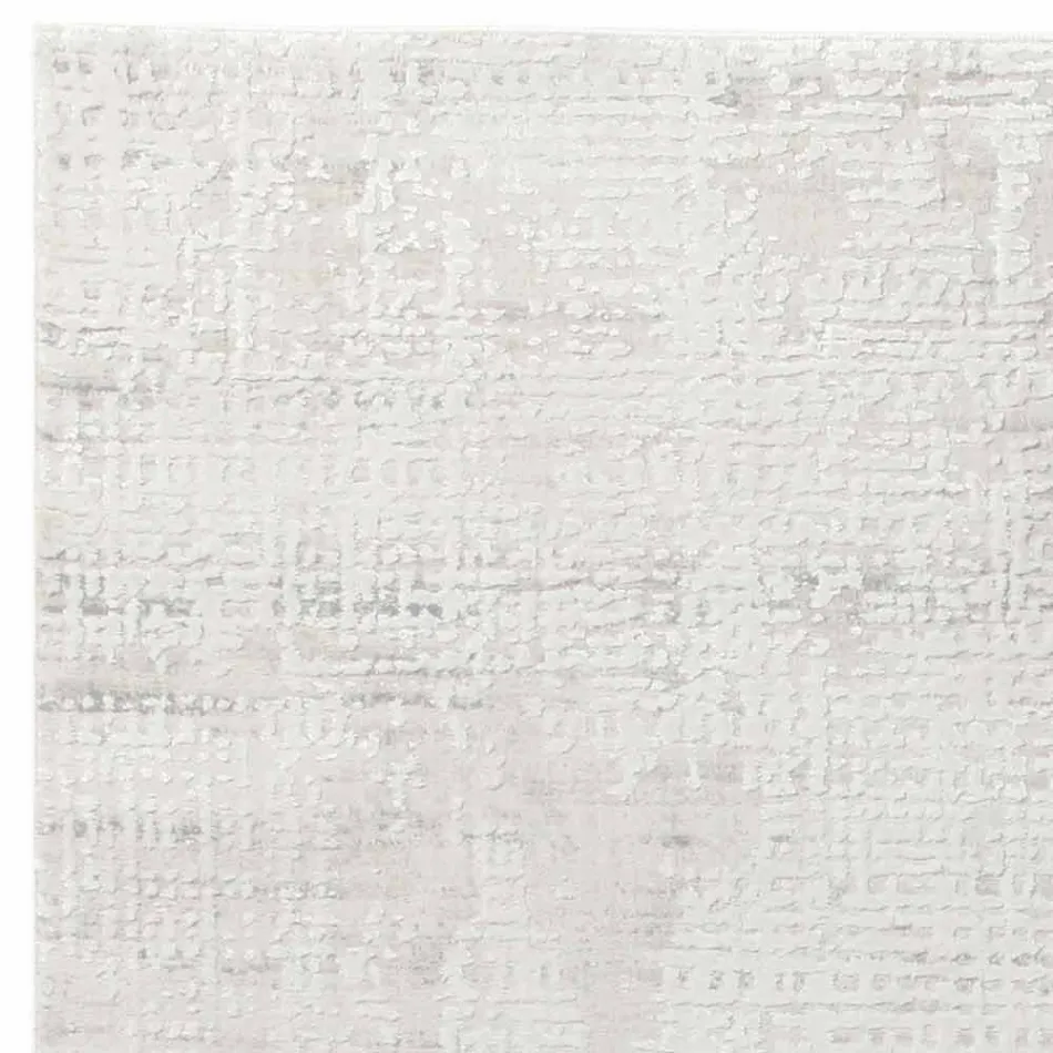 Design vloerkleed met beige design in polyester en viscose - Occitanië Viadurini