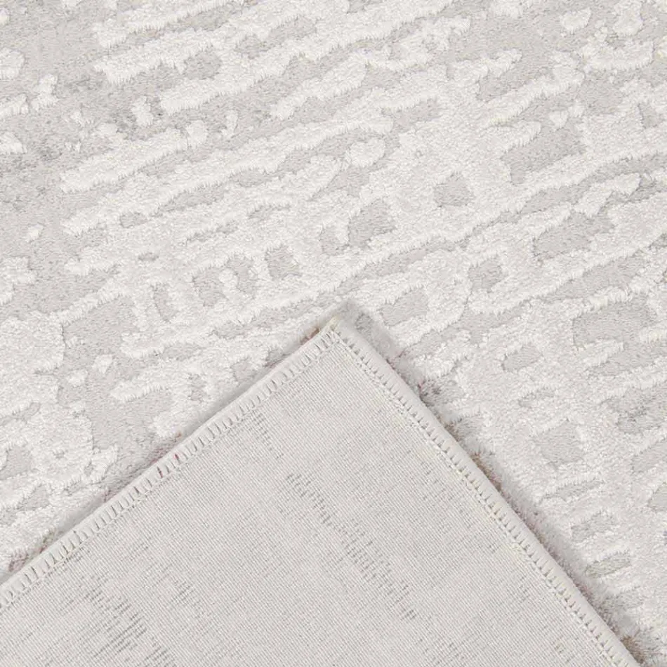 Design vloerkleed met beige design in polyester en viscose - Occitanië Viadurini