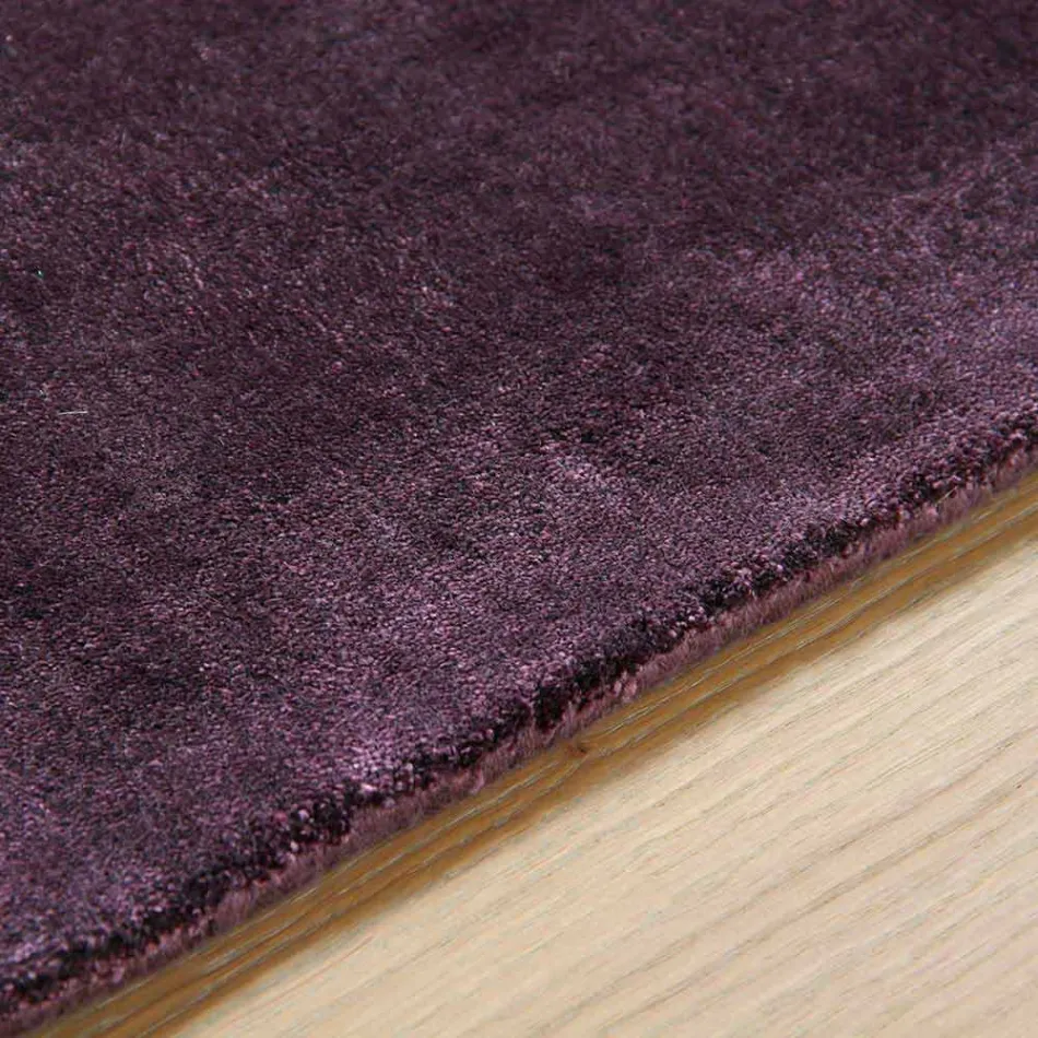 Groot gekleurd modern design zijden kleed - Outlook Viadurini