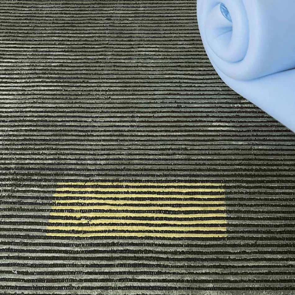 Handgemaakt modulair gekleurd viscosekleed geweven in India - Gilberto Viadurini