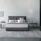 Handgemaakt vloerkleed geweven in India, hoogwaardige wol en bamboezijde - Anella Viadurini