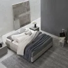 Handgemaakt vloerkleed geweven in India, hoogwaardige wol en bamboezijde - Anella Viadurini