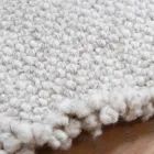 Groot en modern design wollen vloerkleed zwart of crème - Jacqueline Viadurini