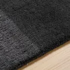 Groot gekleurd wollen en zijden vloerkleed met moderne designband - mix Viadurini