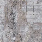 Grijs-beige antislipdeken in viscose en acryl met design - president Viadurini