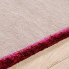 Vloerkleed van viscose en katoen met gekleurde franjes in modern zijdeontwerp - Garbino Viadurini