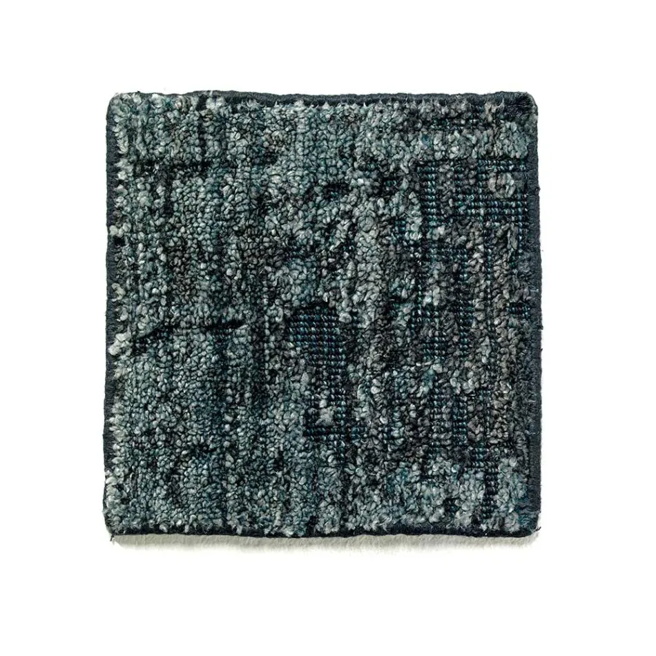 Modern handgeknoopt woonkamertapijt van bamboezijde en katoen - Buba Viadurini