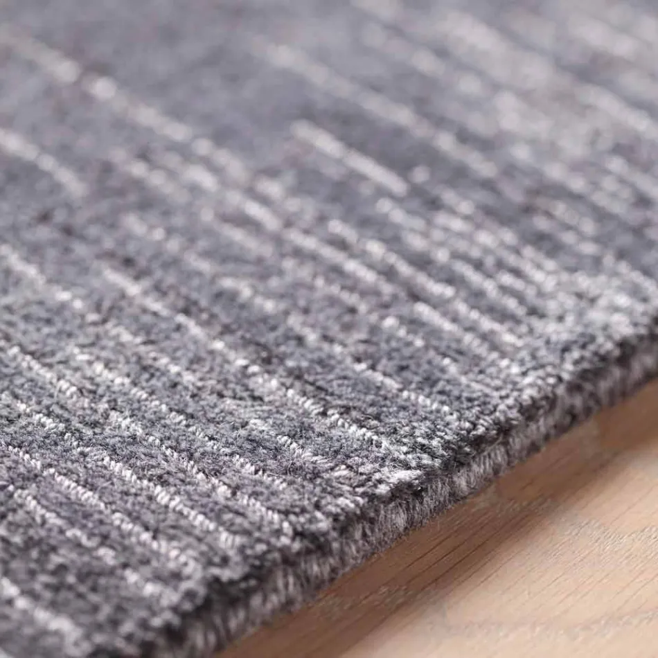 Gestreept tapijt van modern gekleurd en groot ontwerp voor de woonkamer - Prickle Viadurini