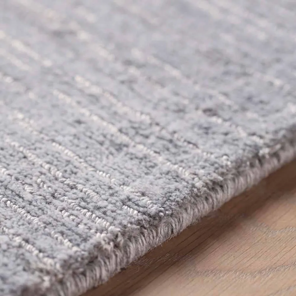 Gestreept tapijt van modern gekleurd en groot ontwerp voor de woonkamer - Prickle Viadurini