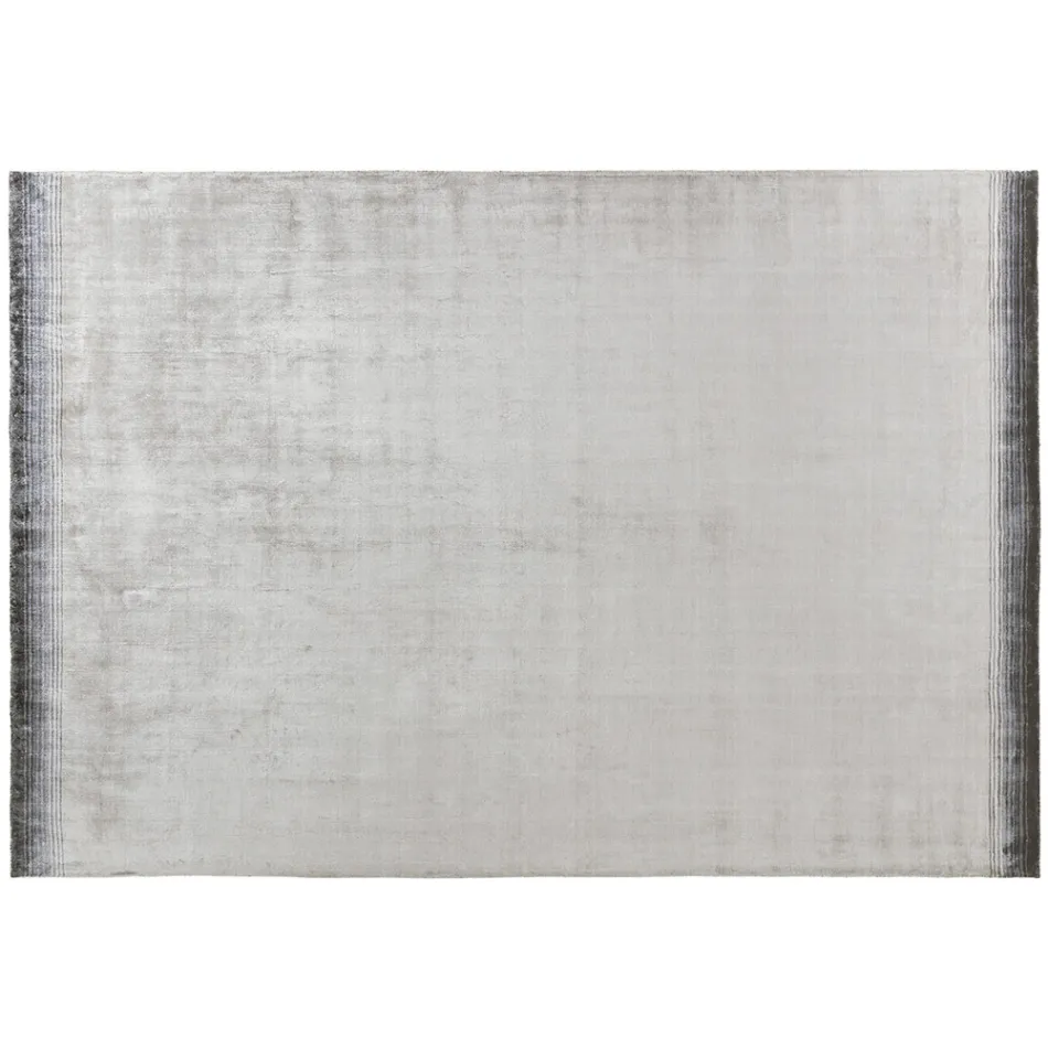 Handgemaakt woonkamertapijt van hoogwaardige viscose geweven in India - motorkap Viadurini