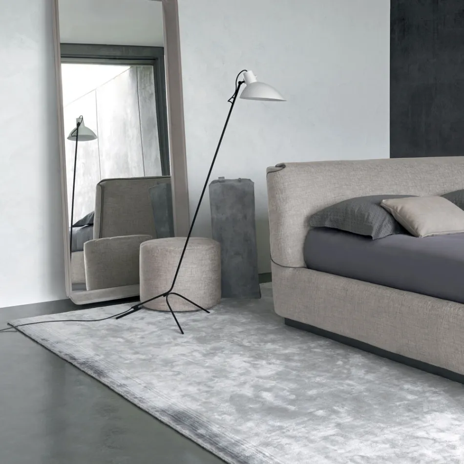 Handgemaakt woonkamertapijt van hoogwaardige viscose geweven in India - motorkap Viadurini