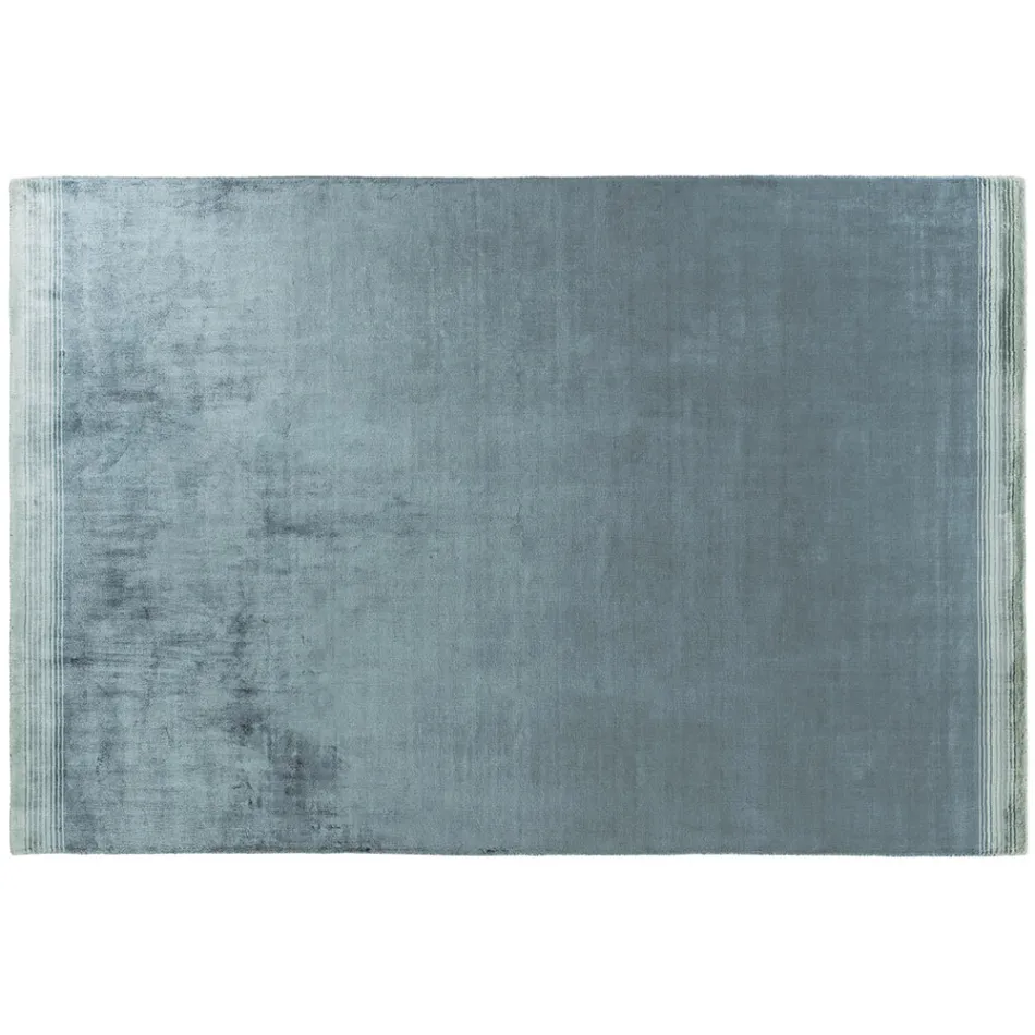 Handgemaakt woonkamertapijt van hoogwaardige viscose geweven in India - motorkap Viadurini