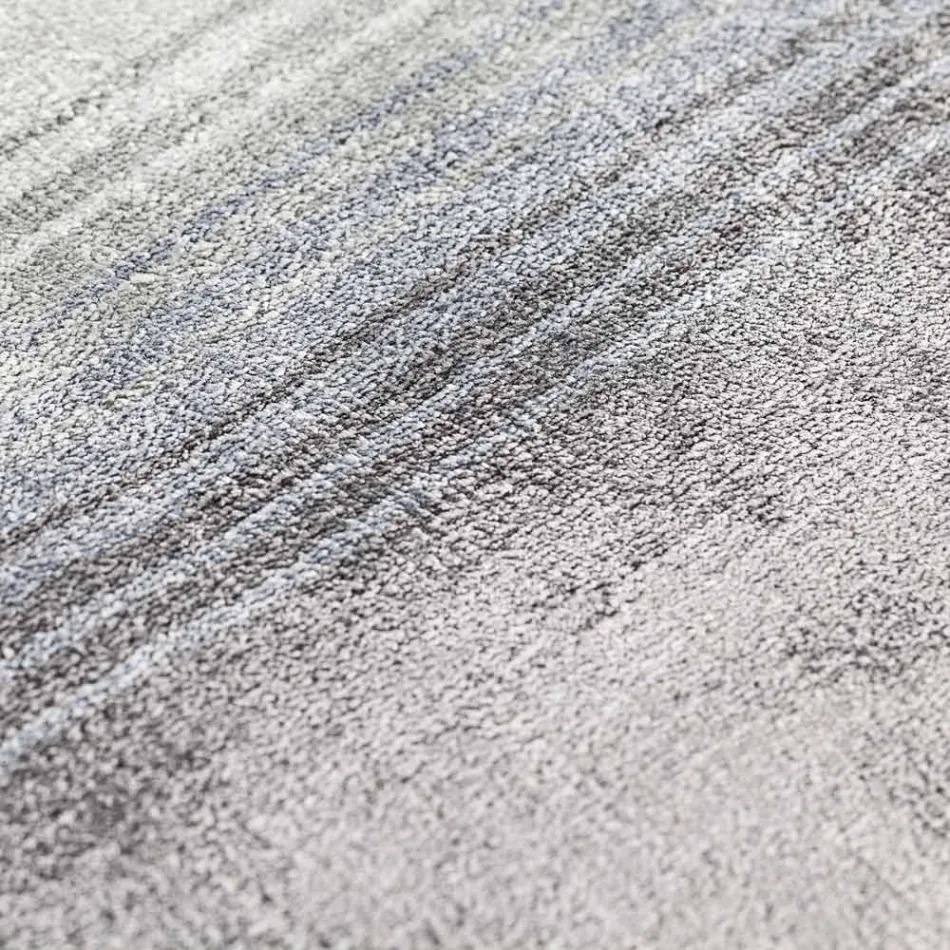 Handgemaakt woonkamertapijt van hoogwaardige viscose geweven in India - motorkap Viadurini