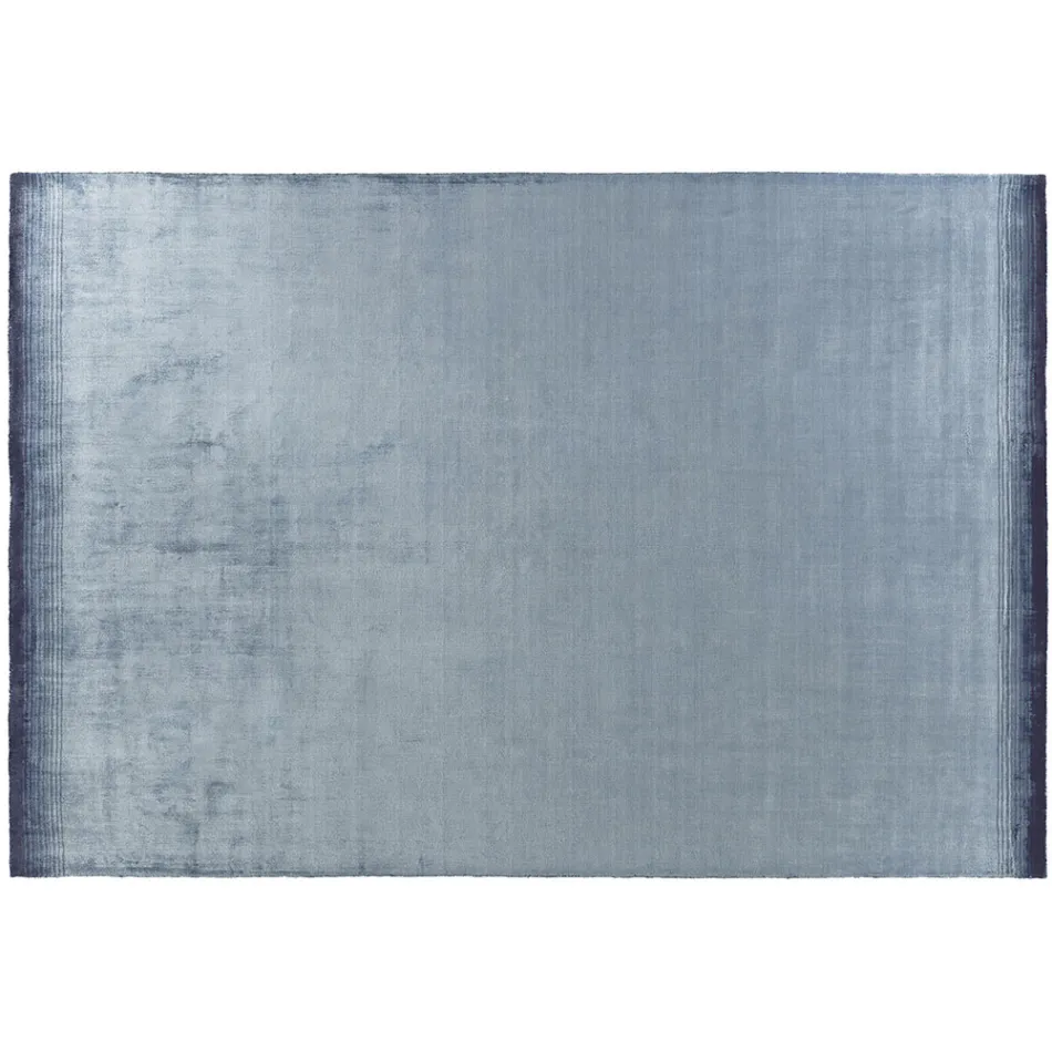 Handgemaakt woonkamertapijt van hoogwaardige viscose geweven in India - motorkap Viadurini