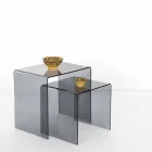 Ontwerptafels in gekleurd plexiglas gemaakt in Italië, Spinoso Viadurini