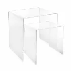 Ontwerptafels in gekleurd plexiglas gemaakt in Italië, Spinoso Viadurini