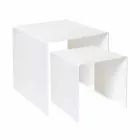 Ontwerptafels in gekleurd plexiglas gemaakt in Italië, Spinoso Viadurini