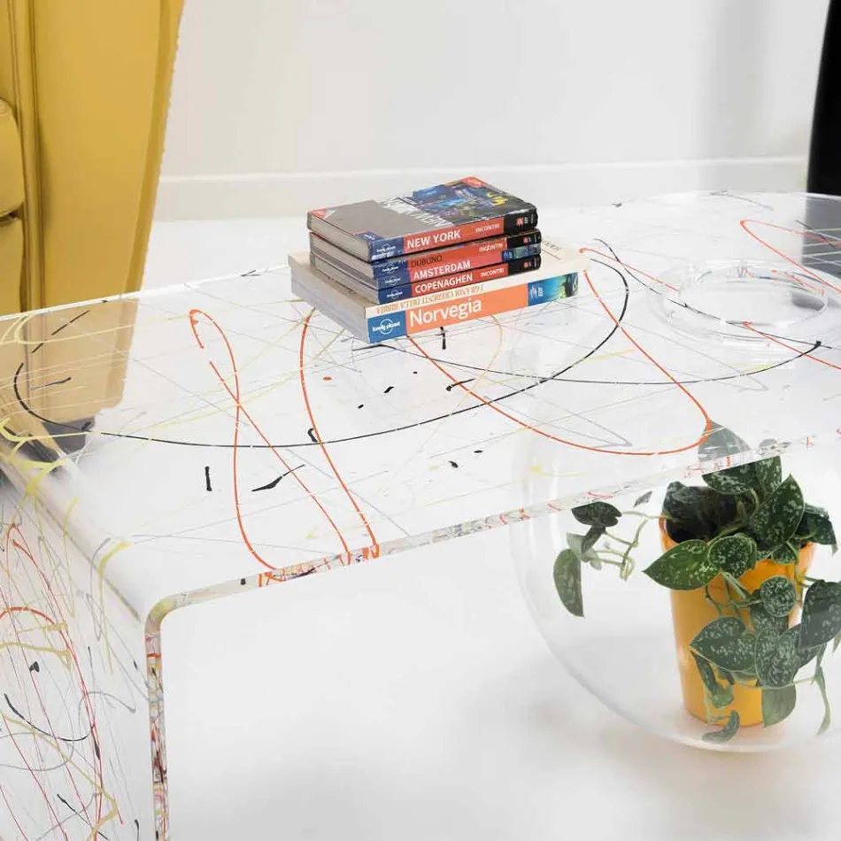 Moderne plexiglazen brugtafel gemaakt in Bolly, Italië Viadurini