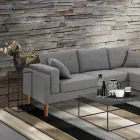 Hoge salontafel in staal - Osmio Viadurini