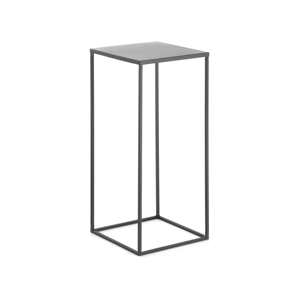 Hoge salontafel in staal - Osmio Viadurini