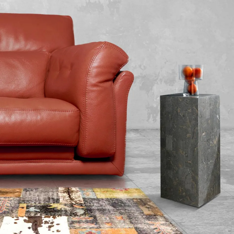 Hoge salontafel in fossiele steengrijze afwerking - Florida Viadurini