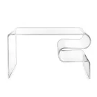 Dennis salontafel van transparant plexiglas, gemaakt in Italië. Viadurini