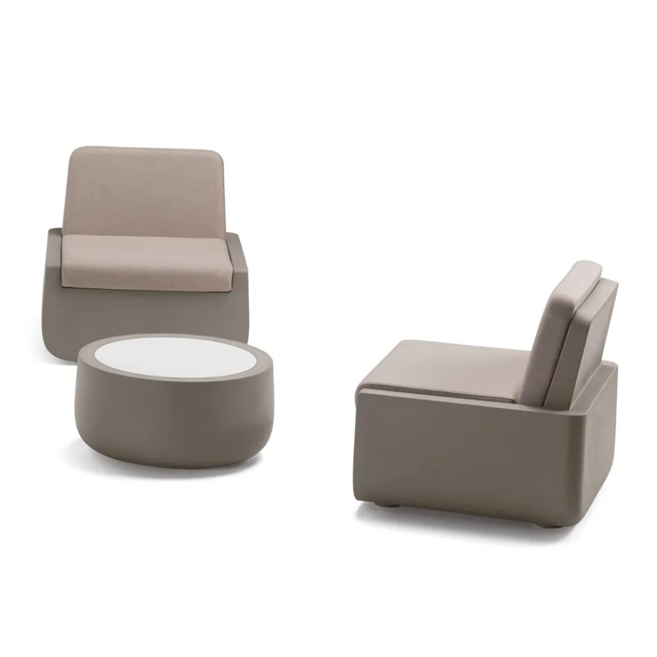 Design salontafel voor buiten in HPL en polyethyleen Made in Italy - Belida Viadurini