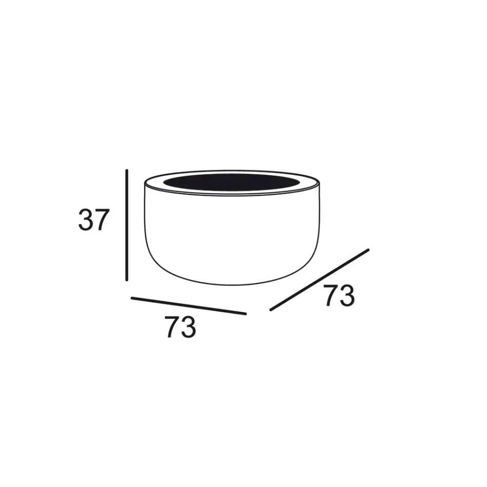 Design salontafel voor buiten in HPL en polyethyleen Made in Italy - Belida Viadurini