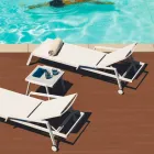 Moderne salontafel voor buiten in aluminium en laminaat - Carmine2 Viadurini