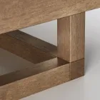 Lage tuinsalontafel met steengoed plaatblad Made in Italy - Bresson Viadurini