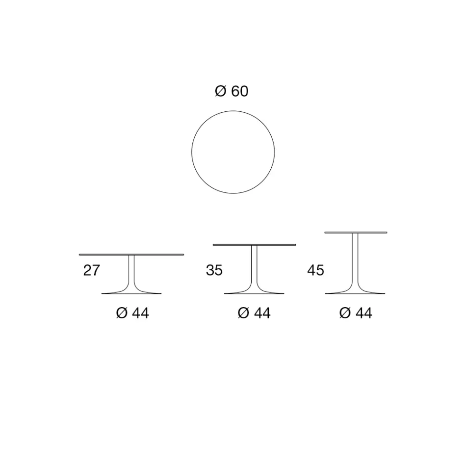 Lage salontafel in metaal en keramiek in verschillende maten - Amereo Viadurini