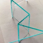 Lage salontafel in extra helder glas 2 maten Made in Italy - Random Viadurini