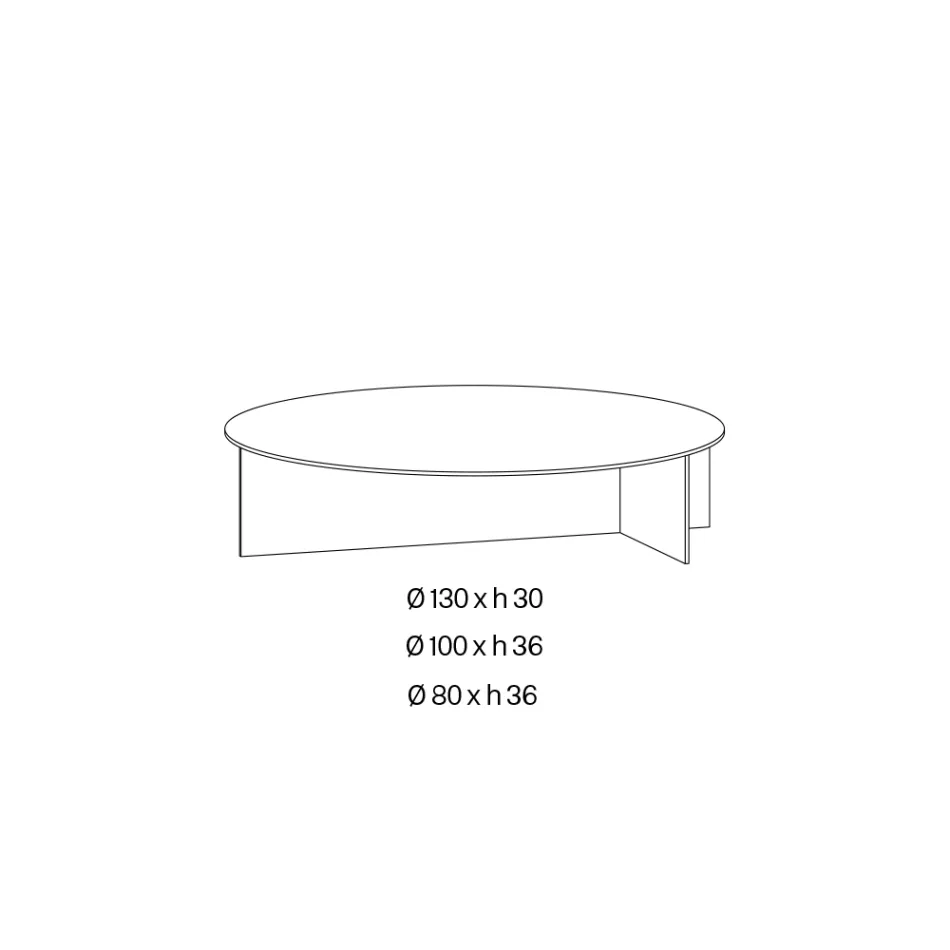 Salontafel Laris van bronskleurig glas met een verfijnd design, gemaakt in Italië. Viadurini