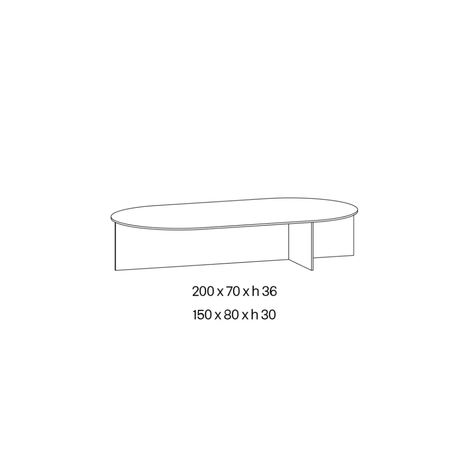 Salontafel Laris van bronskleurig glas met een verfijnd ontwerp, gemaakt in Italië. Viadurini