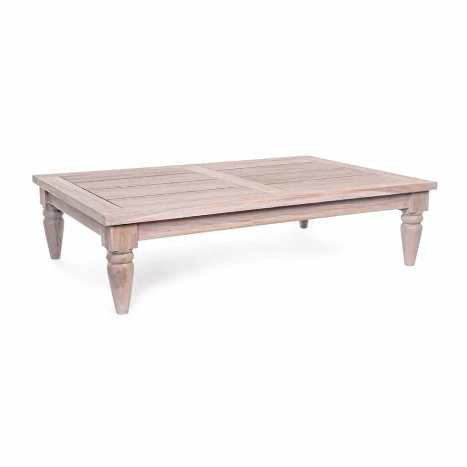 Homemotion - Nusadua Natural Low Teak Design Outdoor Salontafel Viadurini