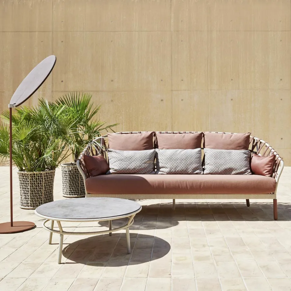 Lage tafel Hpl Top of keramiek Made in Italy - Emmacross door Varaschin Viadurini